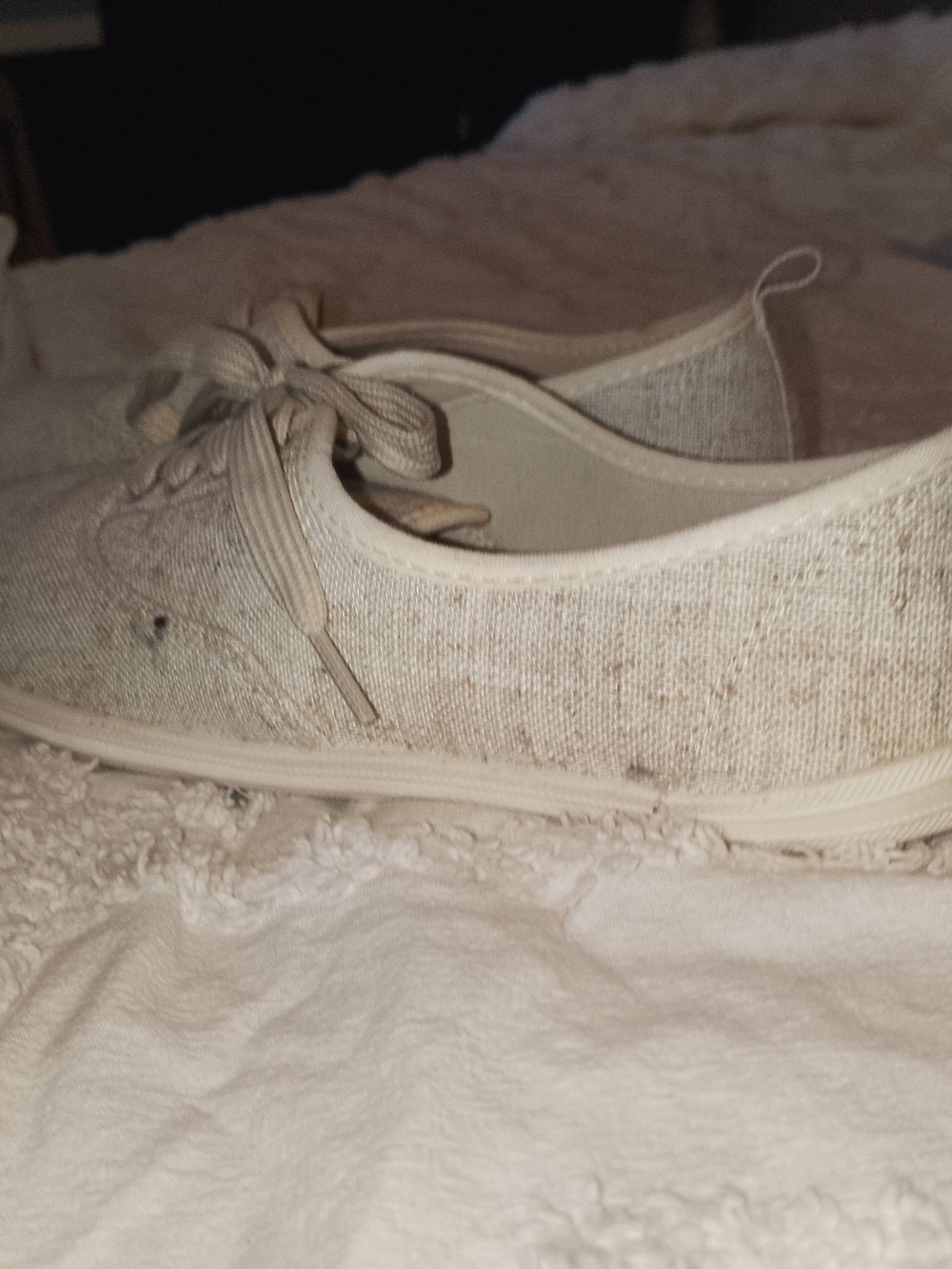 Ardene Linen-Texture Casual slip on Flats Natural Beige - Picture 4 of 5